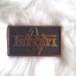 Vintage Ferrari belt buckle